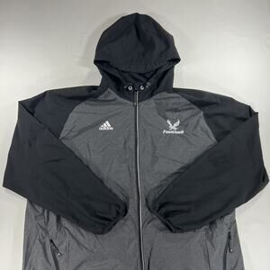 Player Issued Eastern Washington EWU Eagles adidas Jacket Mens Sz 3XL Black/Gray